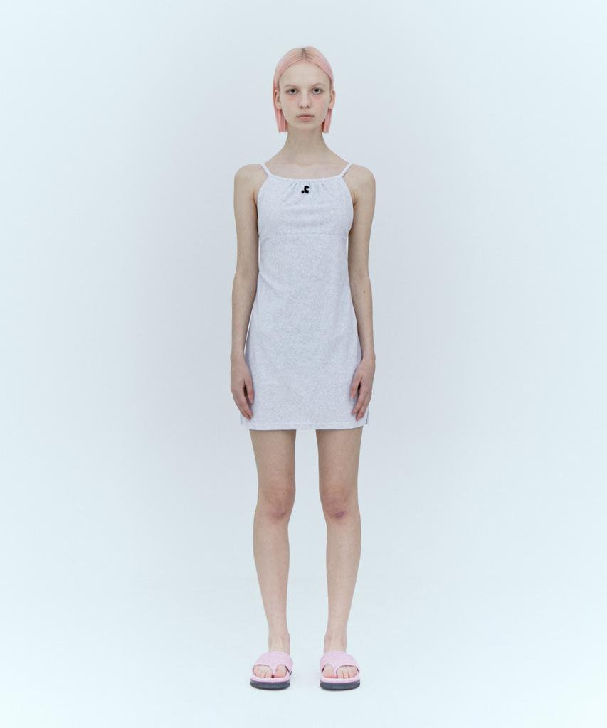 Rest And Recreation Terry Mini Dress_Light Gray