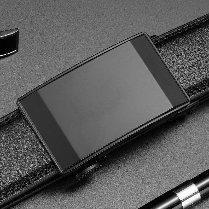 New Men's Belt Belt Automatic Buckle Leather Belt Business Casual Young and Middle Aged Belt Men