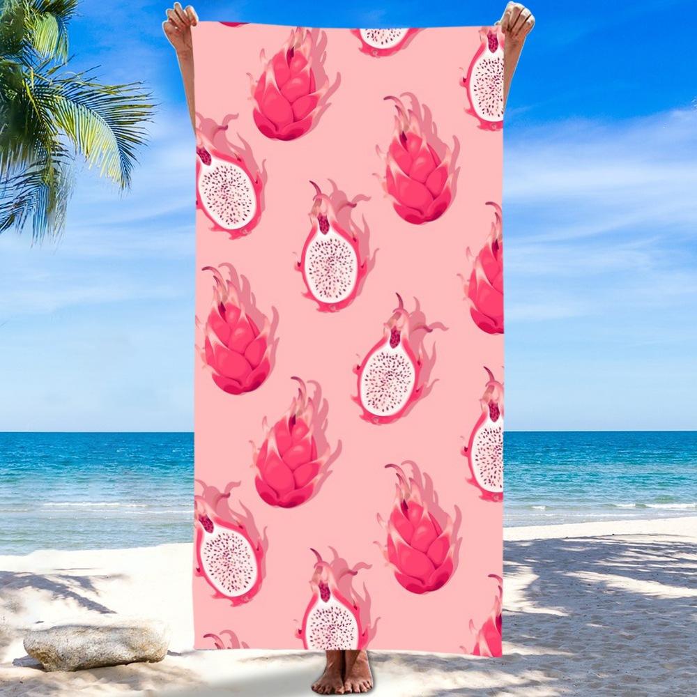 Summer Pineapple with Sunglasses Beach Towel Tropical Print Quick Dry Towel