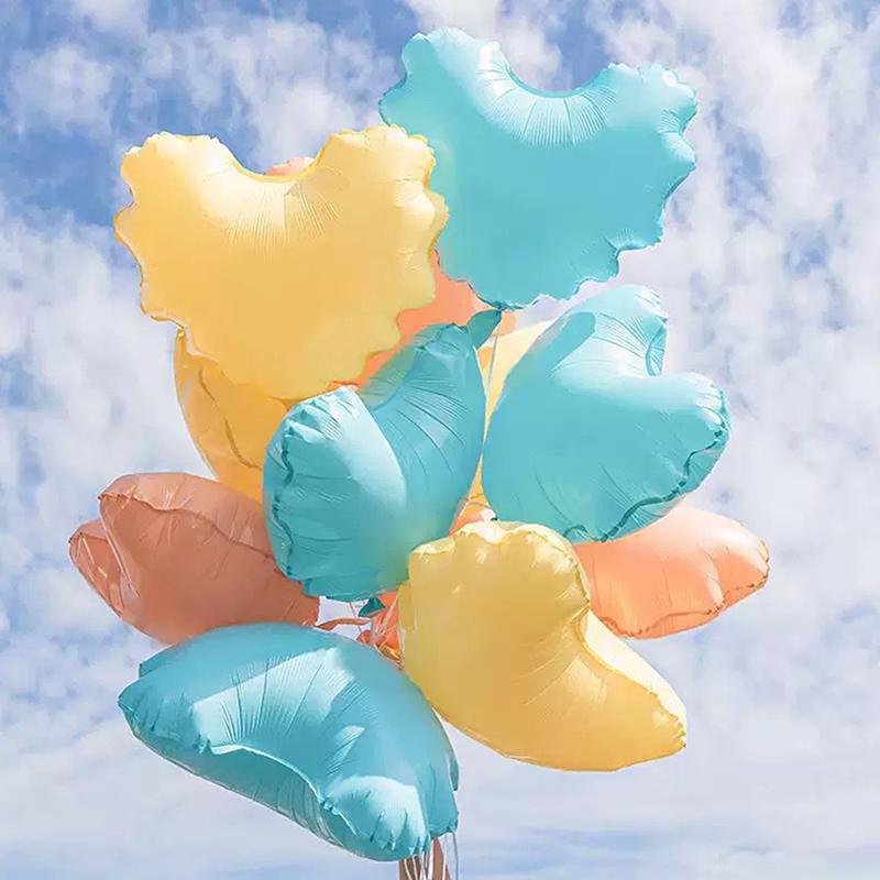 5Pcs 20 Inch Wave Love Heart Aluminum Film Balloons Valentine'S Day Wedding Birthday Party Scene Decor Balloon Party Supplies