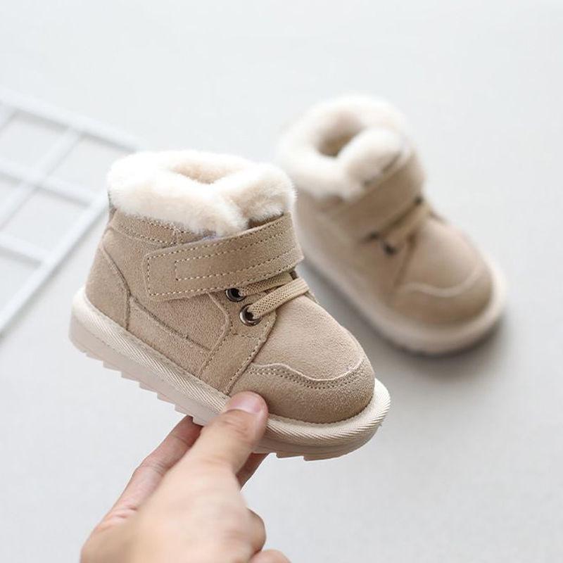 

Детские зимние ботинки: Зимние хлопковые ботинки на мягкой подошве для мальчиков и девочек (1-2 года) Size 3 - 3 cm