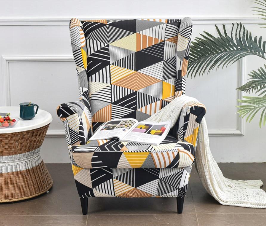 Armchair Cover Geometric Patterns Elastic [22Ew12]
