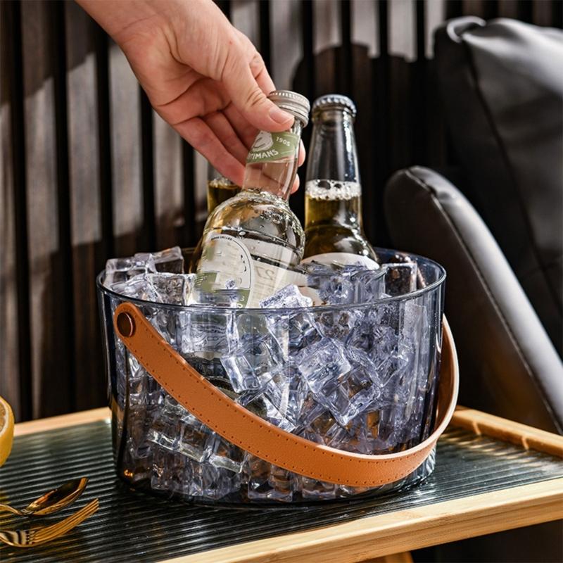 Ice Container Easy To Clean Favorite Beverages Holder Summer Barbecues Bucket