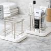 Stainless Steel Toothbrush Holder With Tray Simple Design Washbasin Storage Rack  Home