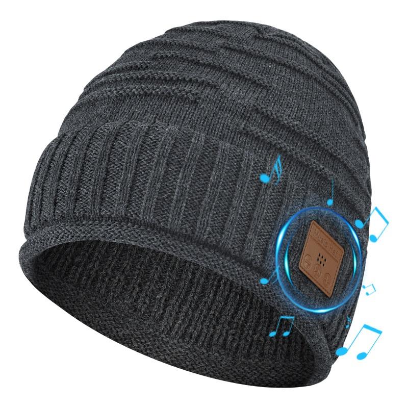 

Wireless Bluetooth Beanie Hat, 20M Range, 4H Battery, Waterproof Stereo Headphones Hat for Winter