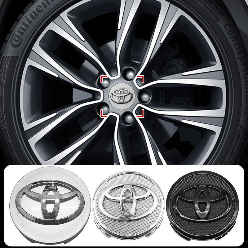 56/60mm Car Wheel Center Hub Cap Badge Dust-proof Covers Emblem Sticker for Toyota Yaris Hilux Corolla Avensis Prius Auris Rav4