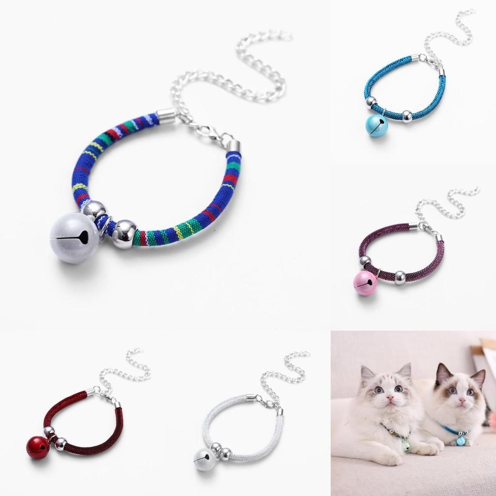 Japanese Style Pet Necklace With Bell For Cats And Small Dogs Fashionable Pet Accessory