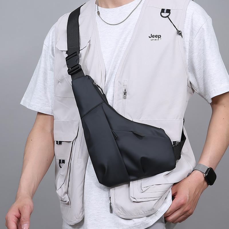 New Men's Chest Bag Guard Against Theft Fashion Sport Crossbody Bag for Commuting Travel Phone Messenger Bags