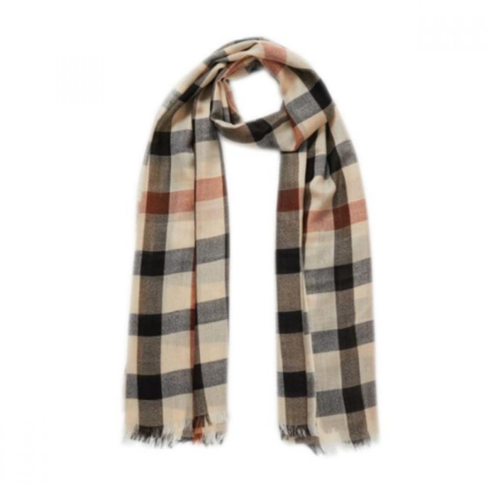 DakS Women S Brown houSe Check Wool Light Muffler dcSc1f110w2 Single option