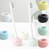 Fashionable Ceramic Toothbrush Rack Personalized Toothbrush Base Multiple Colors 4.5*2.8cm