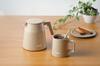 Thermos Vacuum Insulated Mug, 350ml, Perfect for Cafe Latte, Dishwasher Safe, Stain-Resistant Ceramic Interior, Coffee Cup with Stirrer, JDZ-350 CL