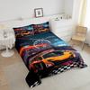 Feelyou Boys Race Car Twin Size Bedding Set Kids Racing Car Comforter Extreme Sports Comforter Set for Teens Cool Car Comforter Car Room Dec