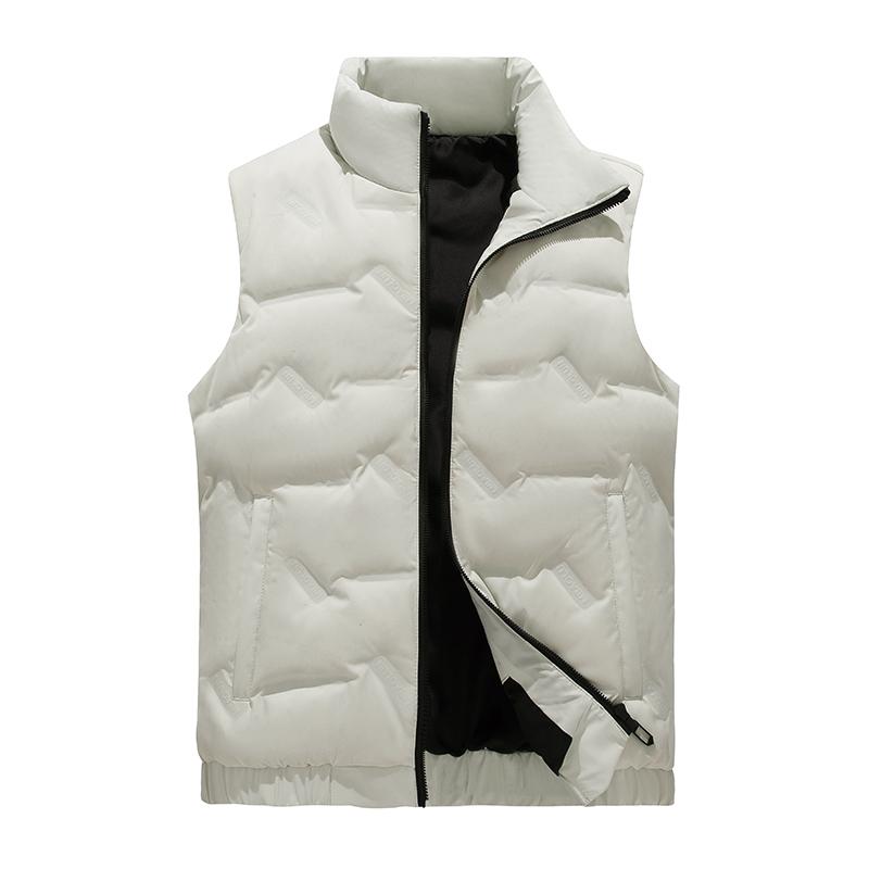 New Down Vest Men's White Duck Down Winter Coat Thickened Warm Waistcoat Vest Men's Korean Version