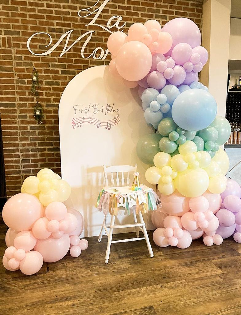 Pastel Balloons Latex Party Balloons 12 Inch Round Helium Multicolor Purple Orange Blue Yellow pink Macaron Balloons