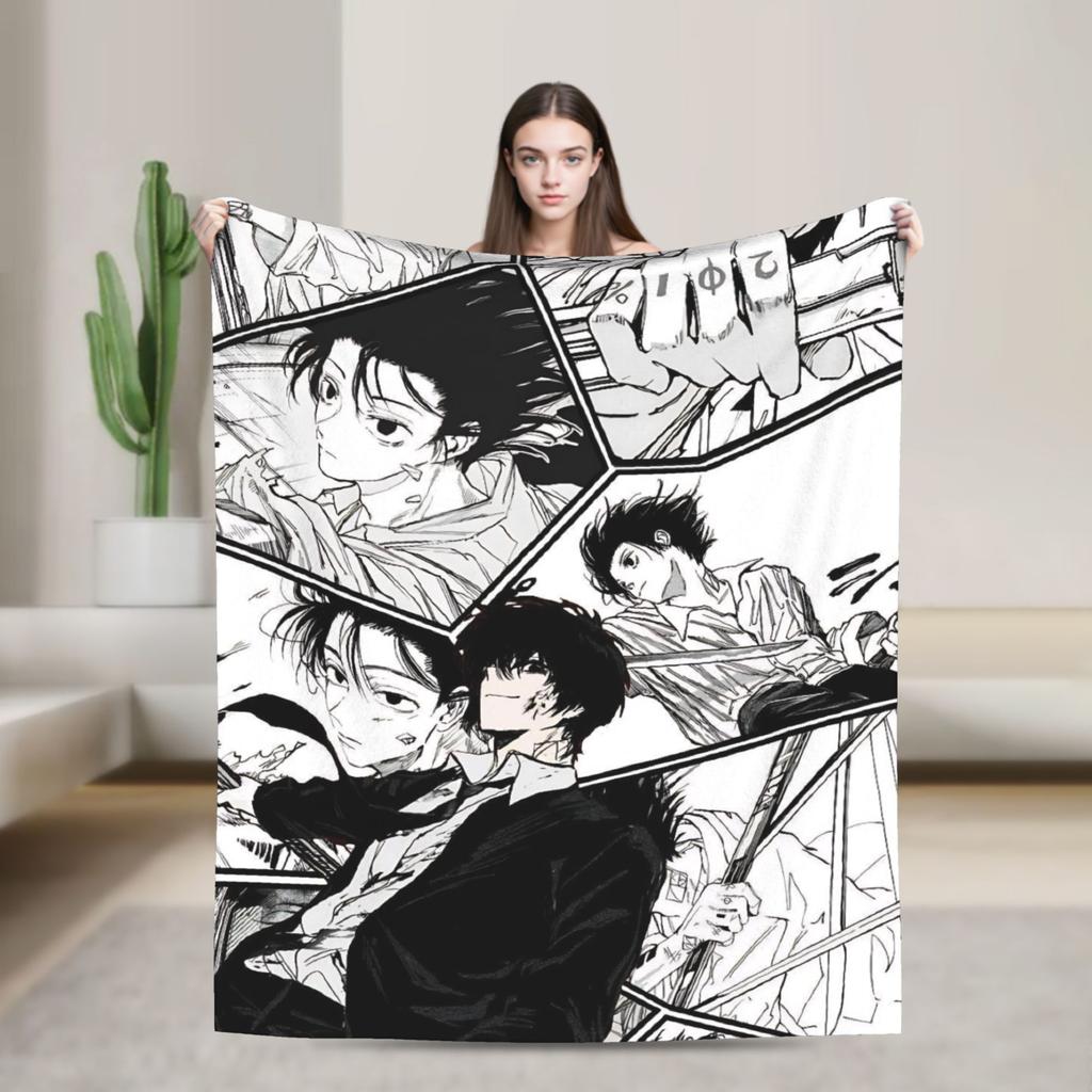 Super Soft Blanket Picnic Yoichi Nagumo Sakamoto Days  Throw Blanket  Flannel Bedspread For Home Decor Aesthetic Sofa Bed Cover