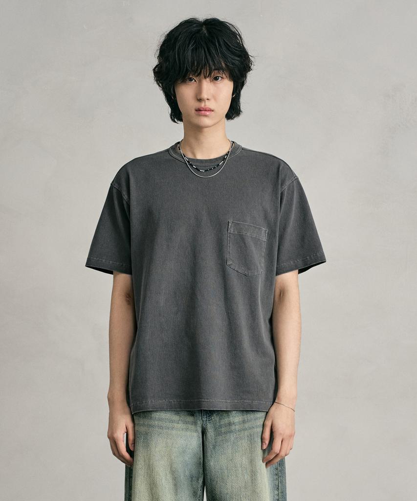 DECET Pigment Pocket T-Shirt Dcts001Dgray