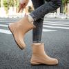 New women's medium tube rain shoes plastic waterproof shoes outdoor lightweight water shoes non-slip rubber shoes kitchen overshoes