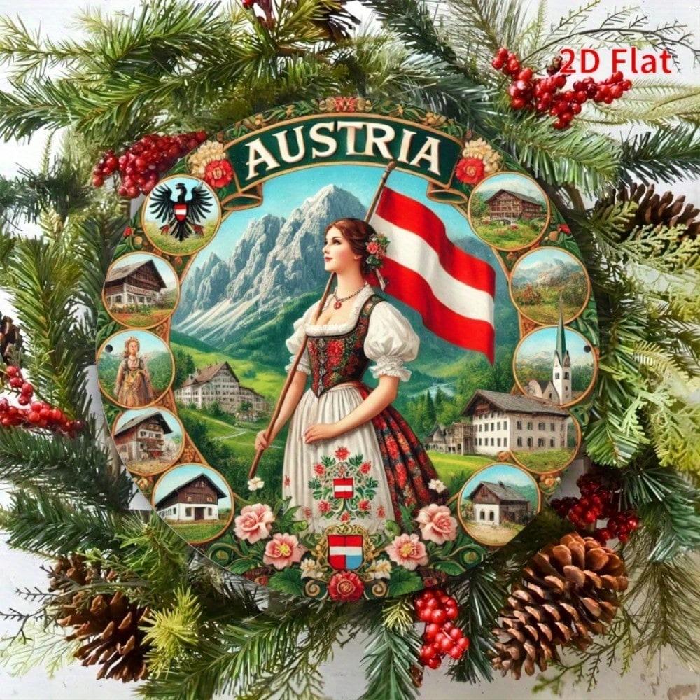 2D Flat Metal Sign Wall Art Home Decor