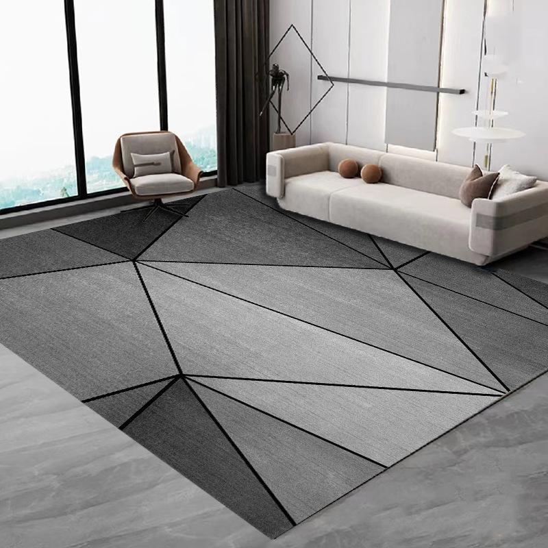 Nordic Simple Carpet Living Room Coffee Table Flannel Large Carpet Anti-Slip Bedroom Bedside Floor Mat Home Decoration