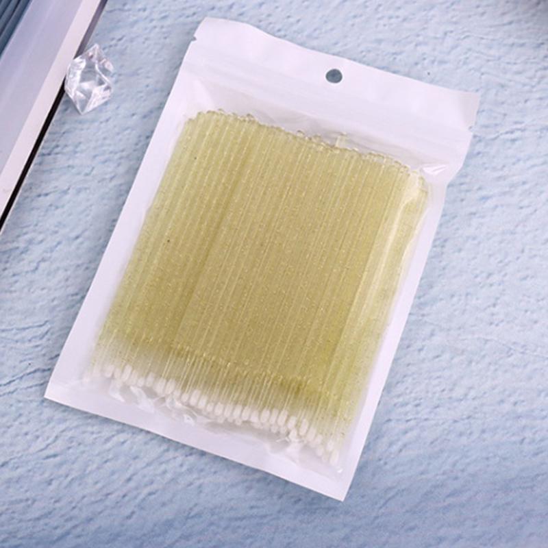Lot de 100 micro-brosses jetables pour mascara, applicateur pour enlever les cils, micro-brosses pour extensions de cils, pinceaux de maquillage