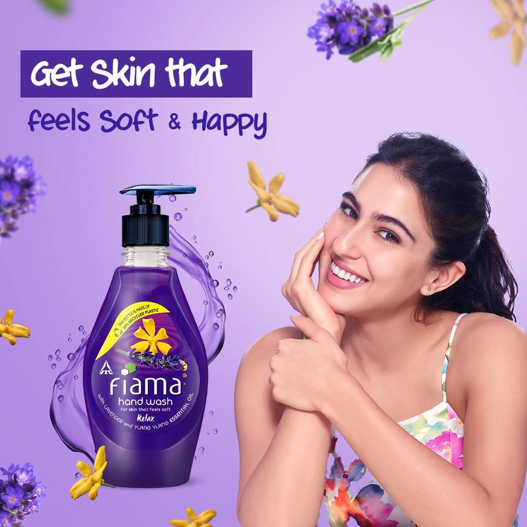 Fiama Relax Hand Wash 400ml Single Pack Lavender Ylang Ylang Soft Hands Fragrant Liquid Soap