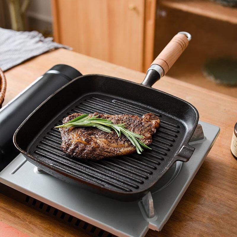 Zhishi Cast Iron Steak Frying Pan