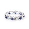 Jbans Classic Bl6 Ring 496 Chain Big Cut Two-Tone Aqua Blue 1019 Bracelet Set (C2301-Se315_Bl)