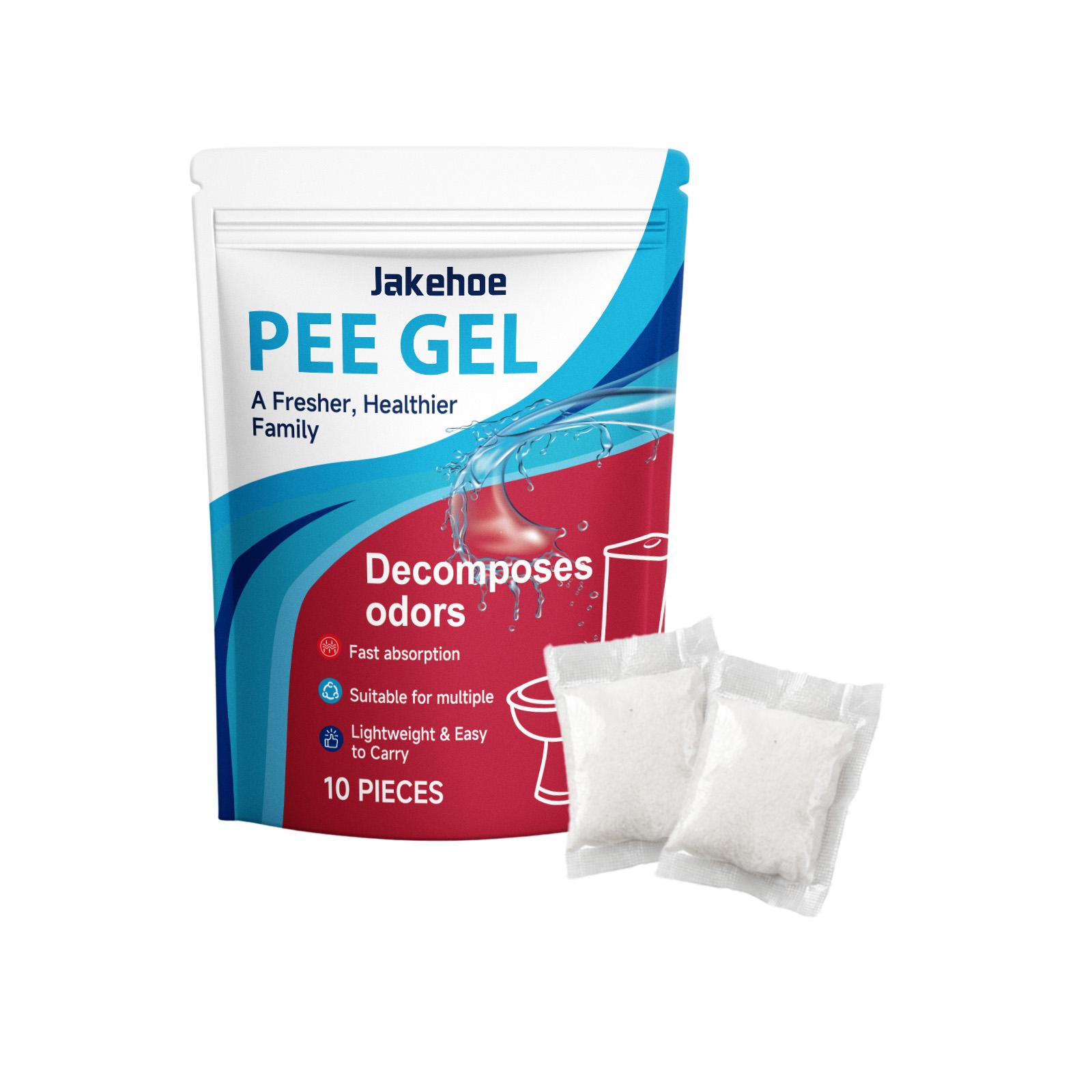 Pee Gel Urine Solidifier Packs Eliminates Urine Odors Fast-Acting Absorption Camping Travel Sanitary Solution Absorbent Powder 1 x 10pcs Boxed
