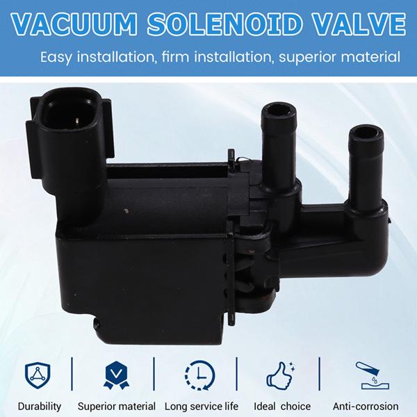 Schwarzes Automobil-Vakuum-Magnetventil, ABS-Material, Modell 25860-50060, Kompatibel mit Feng.