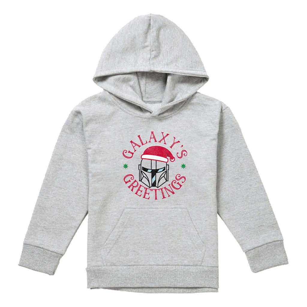 Star Wars The Mandalorian Childrens/Kids Heather Christmas Hoodie