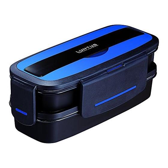 Ланч-бокс Asbel 2 яруса 820 мл Lantus DB TLB-TS820 с сумкой Металлический синий 3653