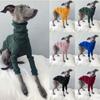 Baumwolle Rollkragen Garn Haustier Hund Kleidung Zweibeiner Greyhound Whippet Dobermann Jacke Komfort Pyjama Frühling Sommer Haustier Mantel 5XL