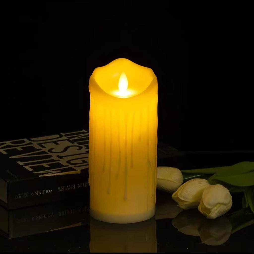 LED Wavy Mouth Face Swinging Candle Light for Wedding, Birthday, Christmas, Concerts