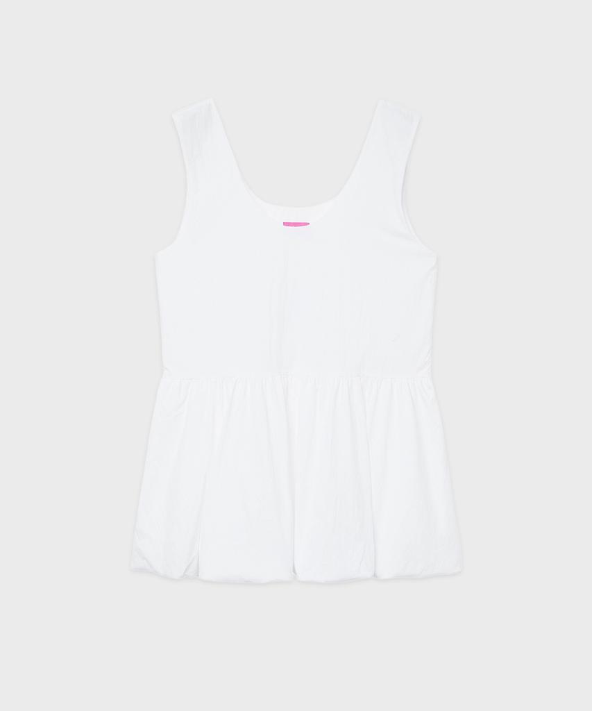 Sinun Balloon Mini Dress (White)