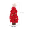 Wool Felt Christmas Tree Wood Small Christmas Tree Decorations for Home Display Window Red
