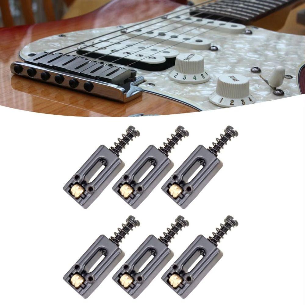 Adjustable Guitar Bridge Roller Saddles Replacement Bridge Tremolo Saddles  Guitar Parts