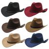 Felt Cowboy Hat Wide Brim Party Cosplay Hat Classic Jazz Hat