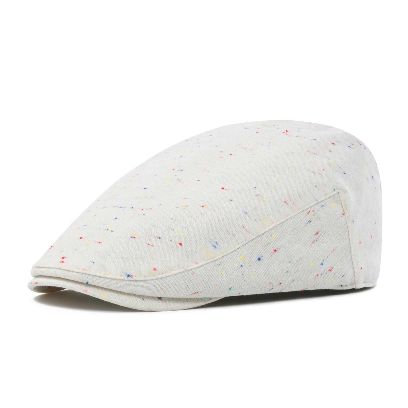 

STARANCE Men s Cotton Ivy Gatsby Newsboy Hat Summer Driving Flat Scally Cap Thin 62