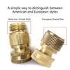 Brass Garden Hose Fittings Connector Adapter Brass Female Faucet Leader Couplers