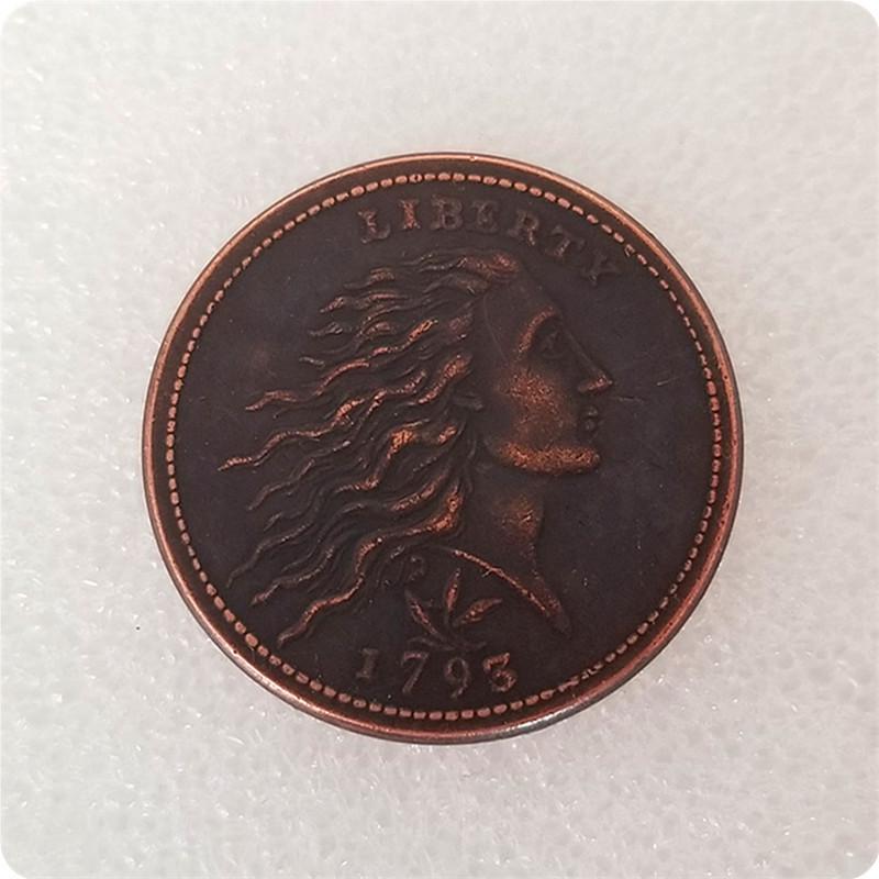 Antique Craftsmanship: 1793 American Copper Commemorative Coin #2145 Copper