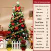 Qiubiao Luxury Pre-Lit Christmas Tree Set