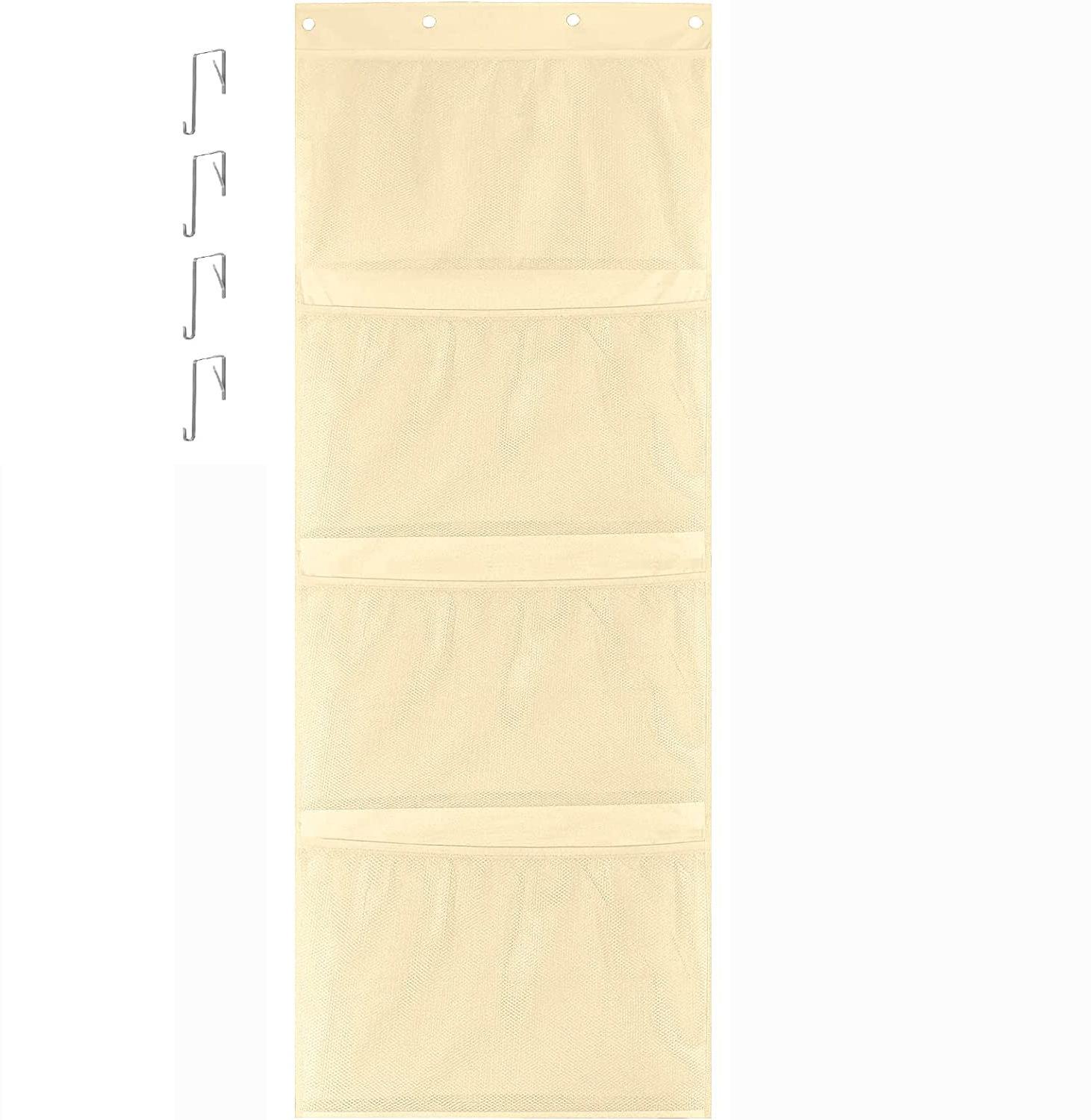 

Подвесная сумка для хранения Органайзер на дверь для мягких игрушек, детских игрушек, гамак для плюшевых игрушек, подвесная сетчатая сумка для хранения бежевый