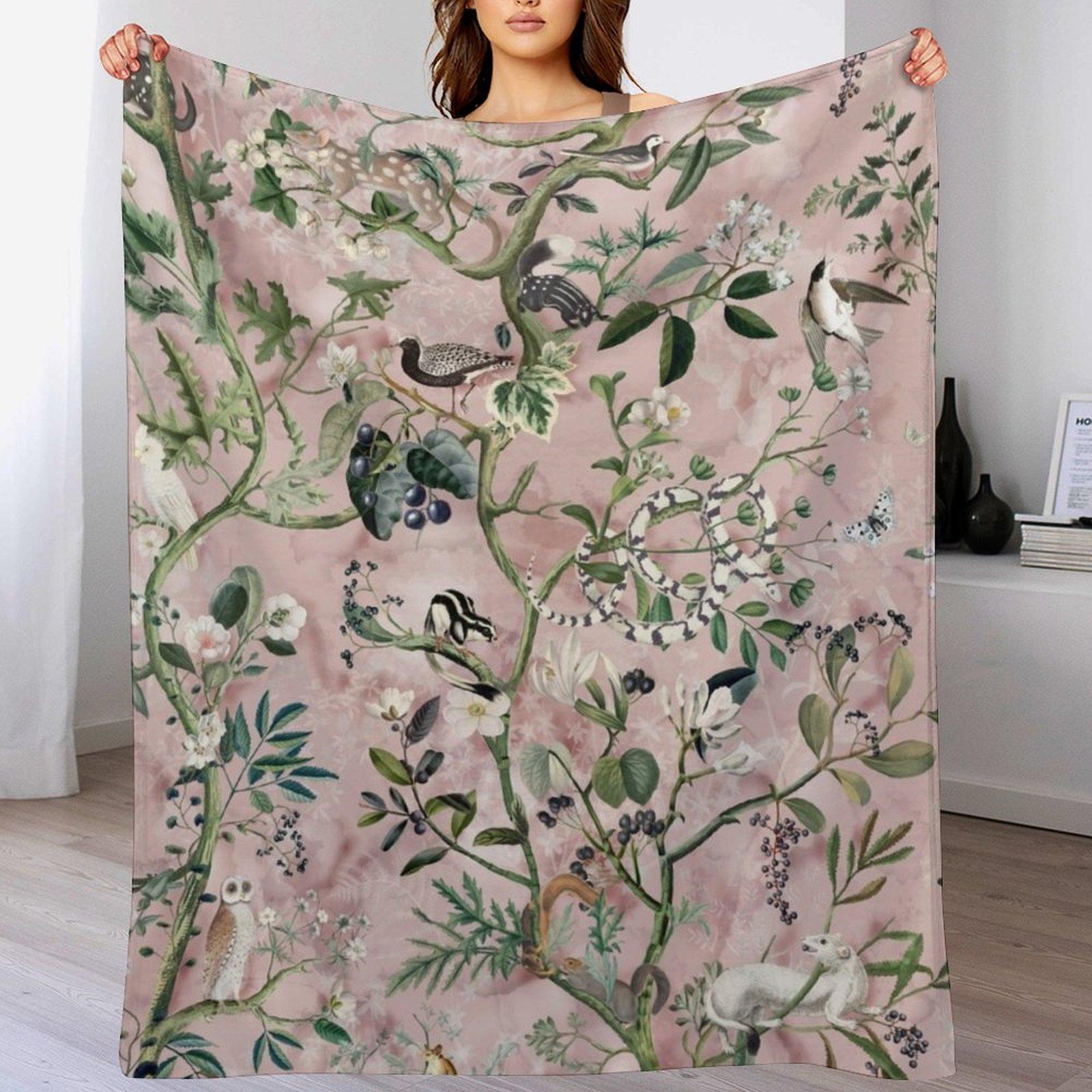 

Wild Future pink Throw Blanket Soft Home Decor Blanket for Couch Bedroom 102x76cm(40x30in)