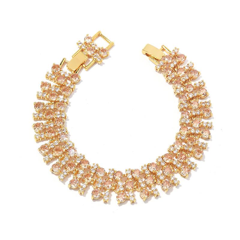 Luxus Blume Zirkon Armband, Hochwertig Exquisit Und Fortschrittlich, Nicht Verblassendes Armband Für Frauen
