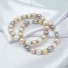 Ladies Bracelet 8mm Colorful Shell Pearl Bracelet Round Marine Mother of Pearl Bracelet Girls Cute Candy Bracelet