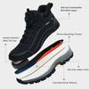 Work Boots Men Shoes High-top Safety Shoes Men Puncture-Proof Security Boots Steel toe shoes Indestructible Boots
