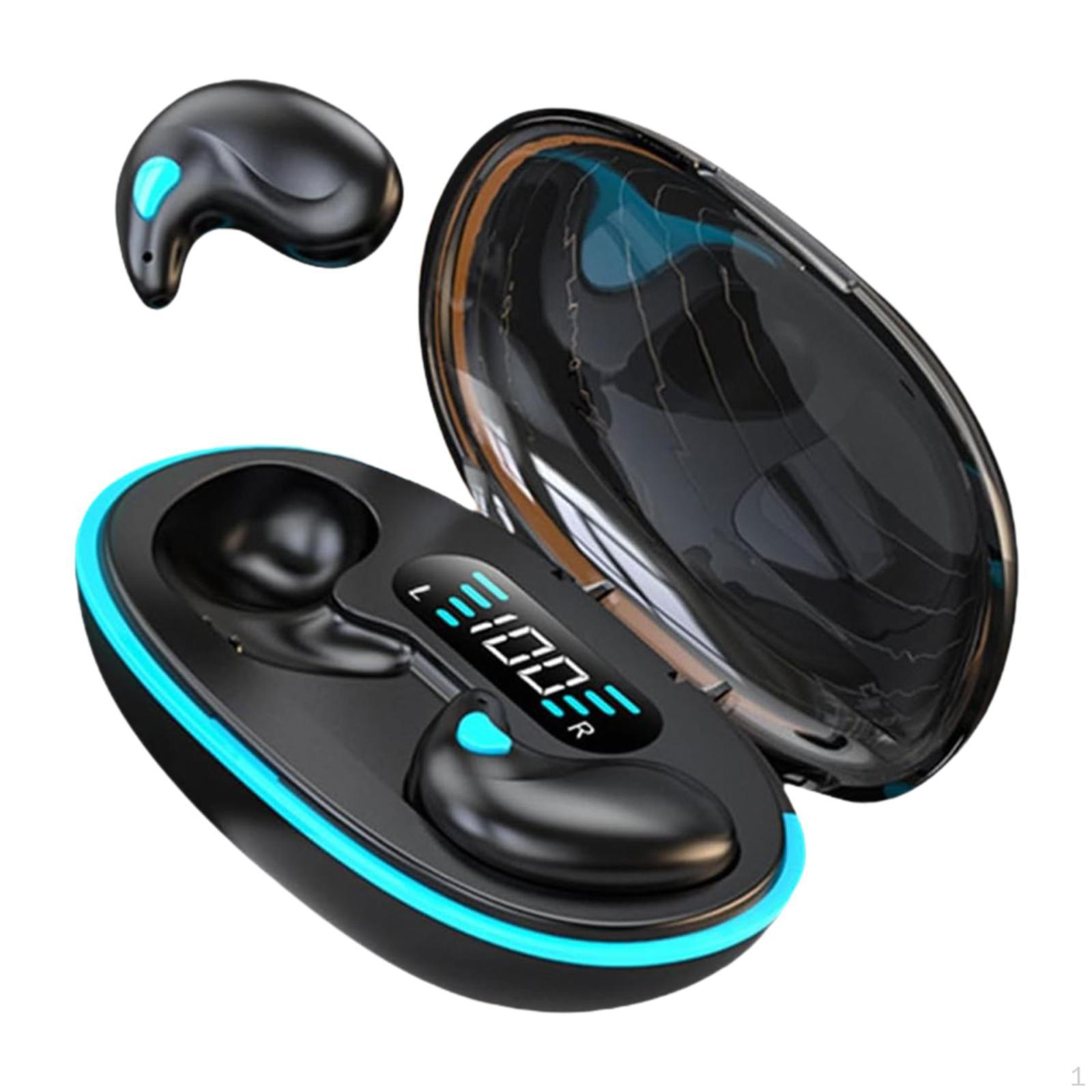 

Earbuds Earphones in Ear for Work Travel Ergonomic Portable with Charging Case Headphones чорний