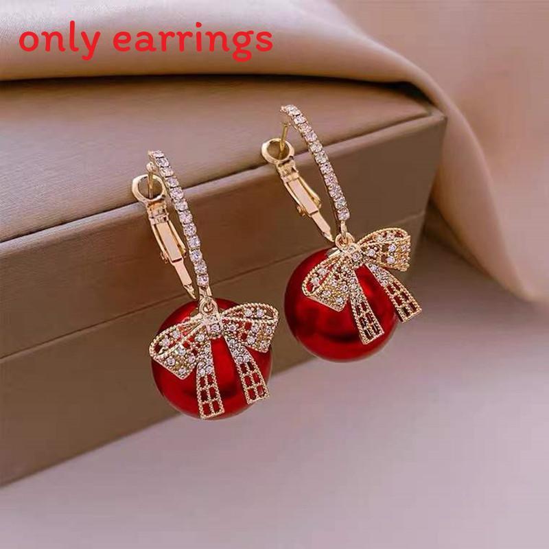 

Butterfly Pearl Earrings For Women Korean Style Gift For Ladies With Sparkling Rhinestones