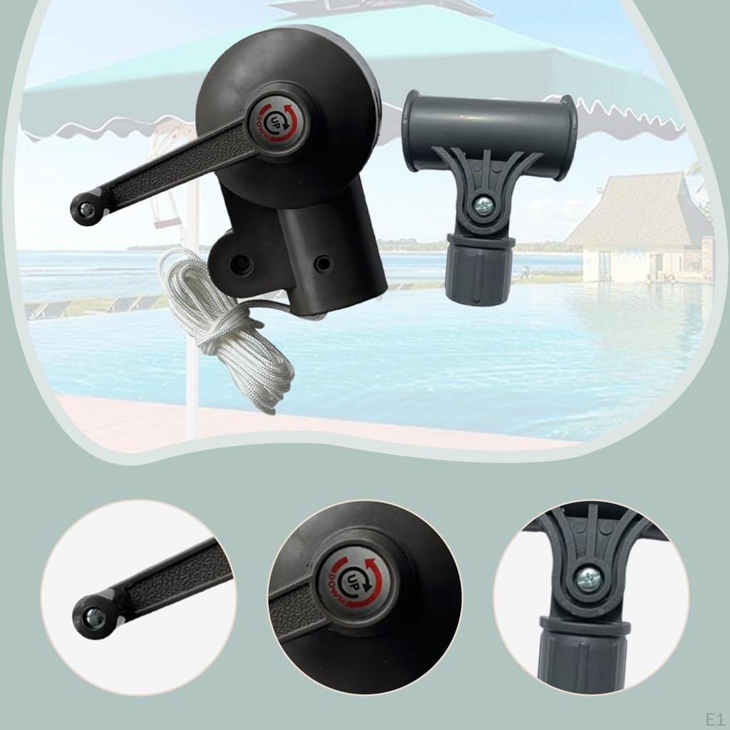 Deck Umbrella Crank Handle Bracket Steering Assembly Leisure Shade Attachment for
