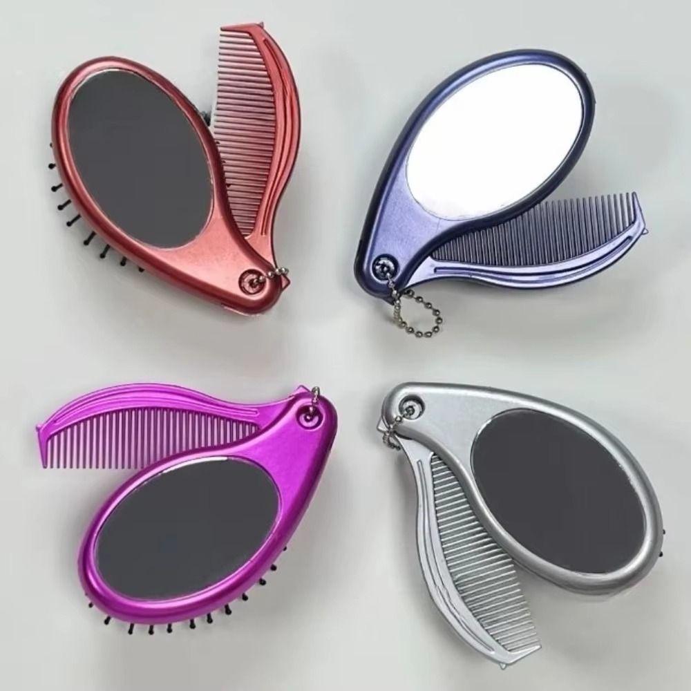 Foldable Portable Hair Brush 3 in1 Travel Massage Comb Air Cushion Comb Essential Tool
